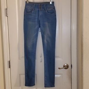 High Waisted Stone Washed Jeans